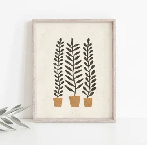 11x14 Potted Fern Art Print