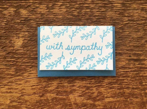 Sympathy Enclosure Card