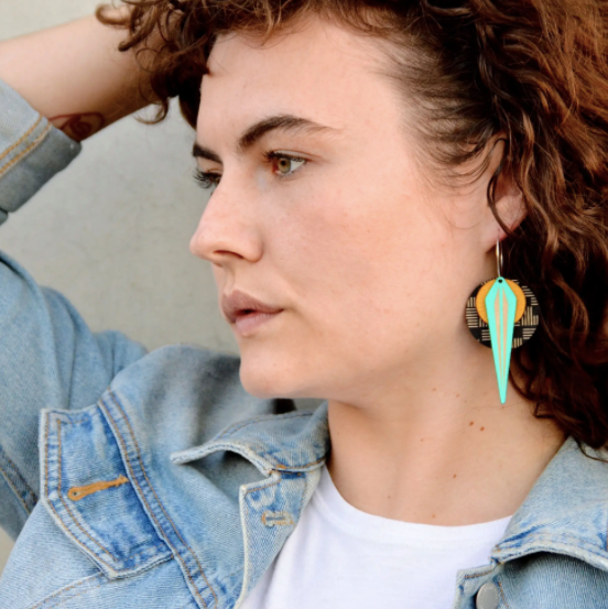 La Naja Earrings in Geo