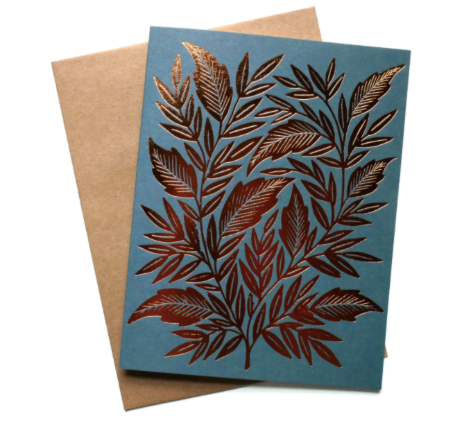 Foliage Foil Stamped Card Box Set