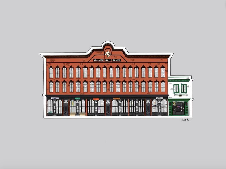 Winooski Block Print