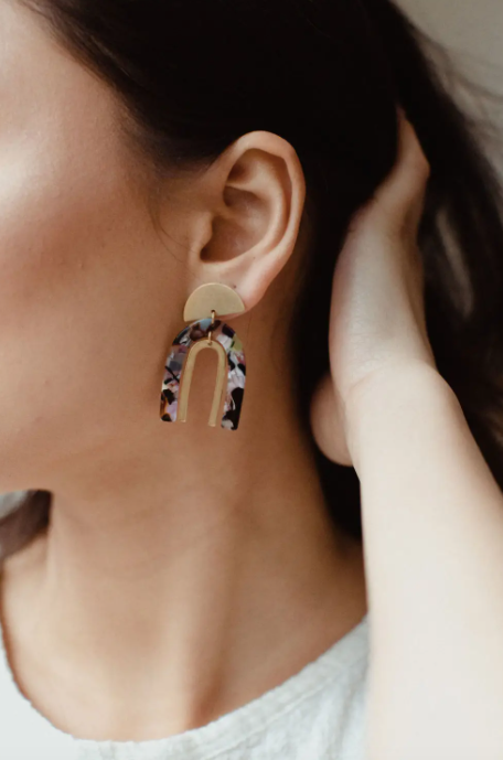 Stacked Arch Earrings