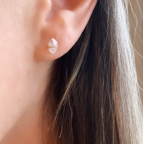Herkimer Diamond Studs