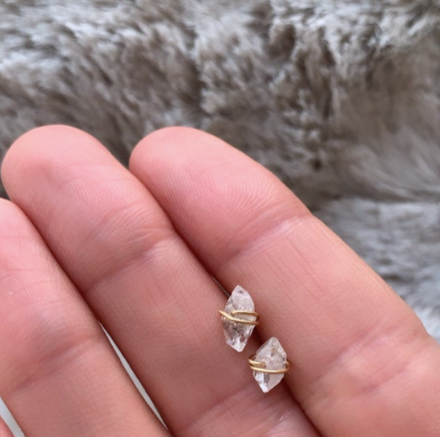 Herkimer Diamond Studs