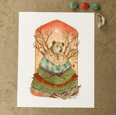Woodland Witch of Webs - Art Print