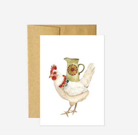 Jen the Hen - Greeting Card