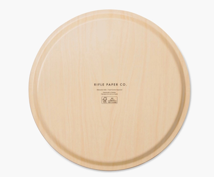 Strawberry Fields Bent Ply Round Tray