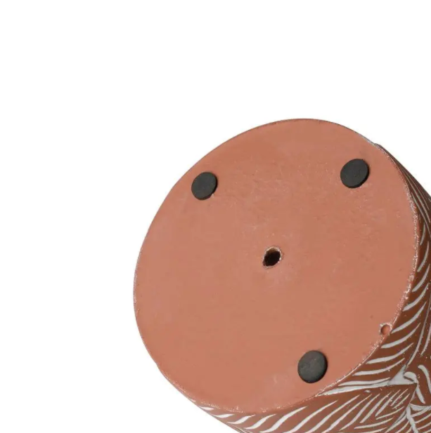 Terracotta Vintage Leaf Cement Pot