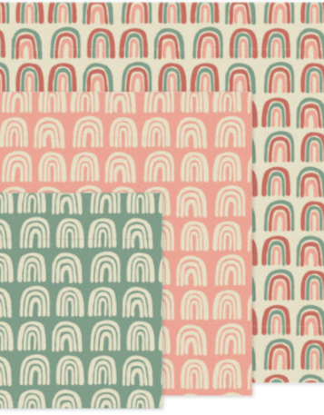 Set of 3 Reusable Beeswax Wraps - Prisma