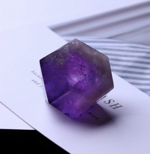 Natural Amethyst Hexagonal Point