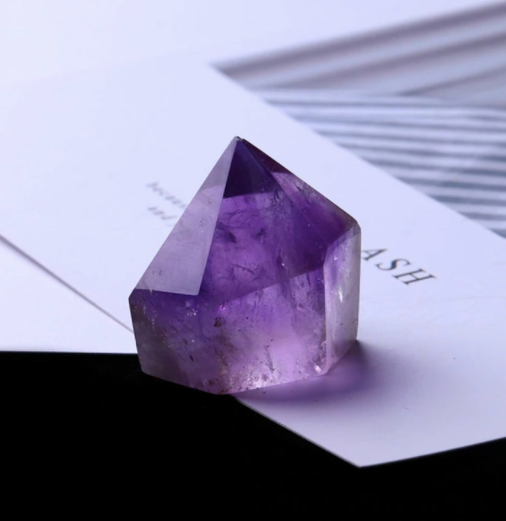Natural Amethyst Hexagonal Point