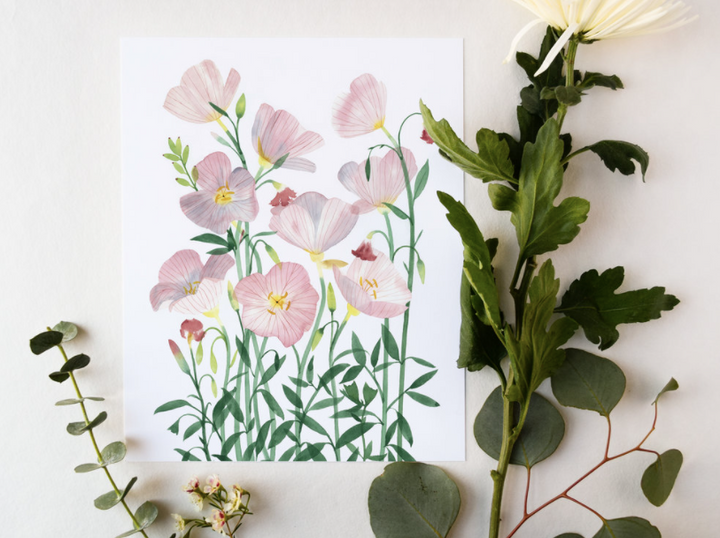 Primroses Art Print- 11"x14"