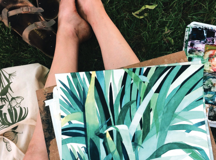 Shade Plant Art Print - 8"x10"