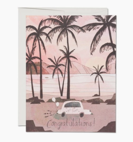 Getaway Car Wedding Card