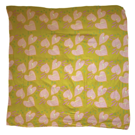 Yellow Anthurium Dreams Blanket