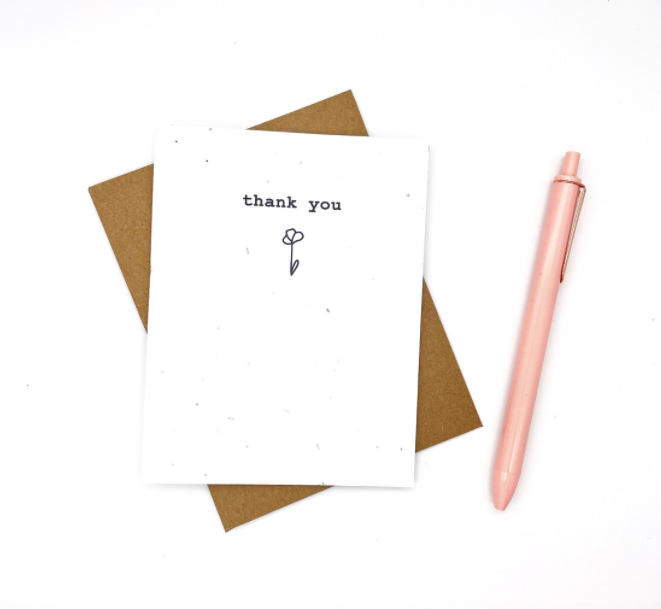Thank You Seed Paper Card