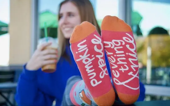 Pumpkin Spice Crew Socks