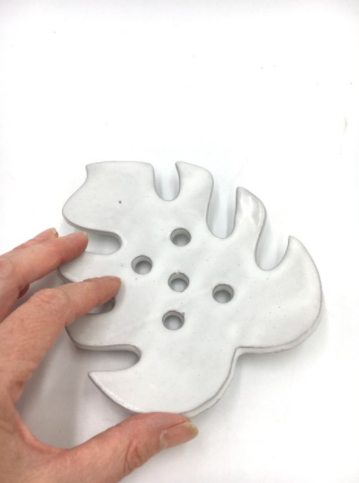 Ceramic Monstera Leaf Soap Dish/Spoon Rest