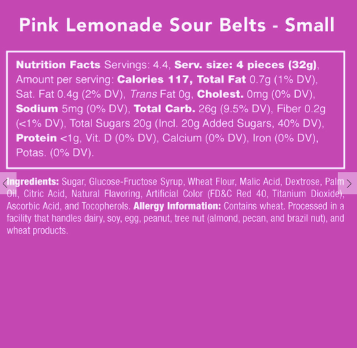 Pink Lemonade Sourbelts