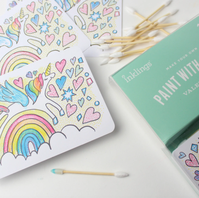 Paint With Water Valentines-Unicorn