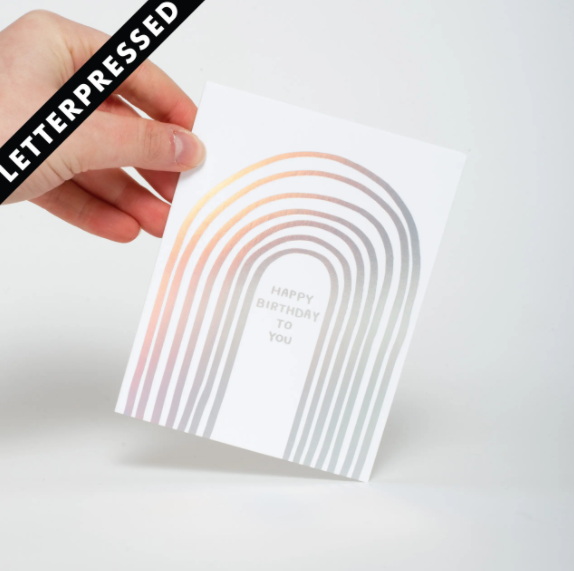 Rainbow Birthday To You Card