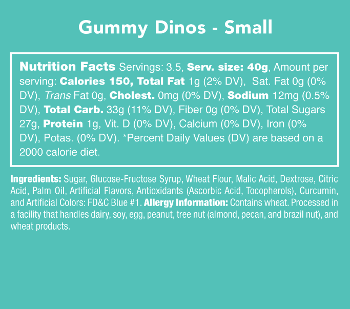 Candy Gummy Dinosaurs
