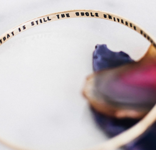 To the Mind that is Still Brass Bangle