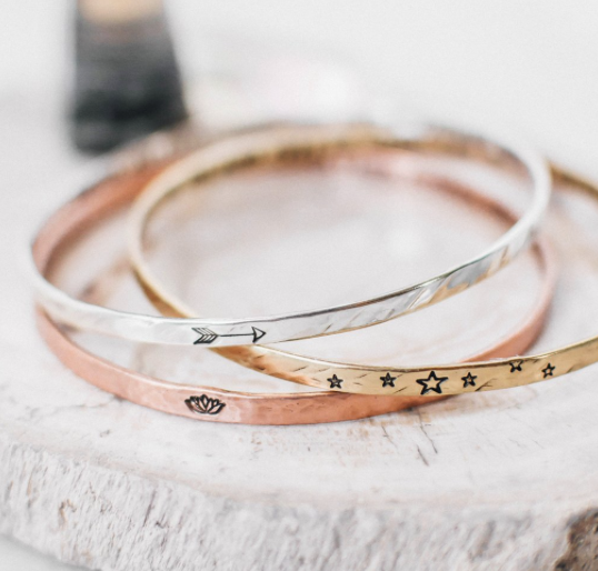To the Mind that is Still Brass Bangle