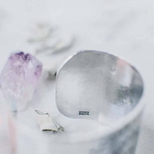 You are the sun, the moon, & all of the stars // Large Aluminum Cuff