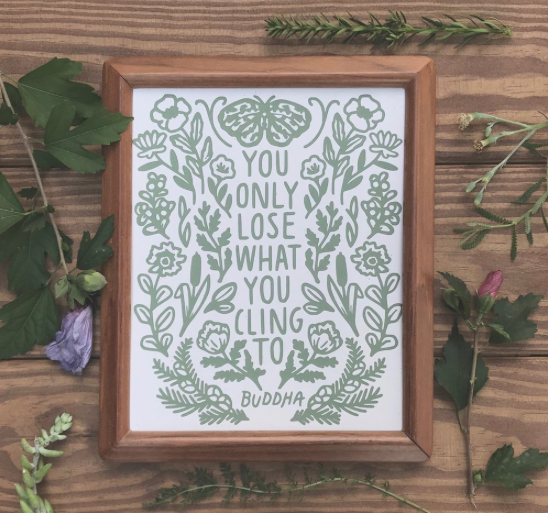 Lose What You Cling To Print