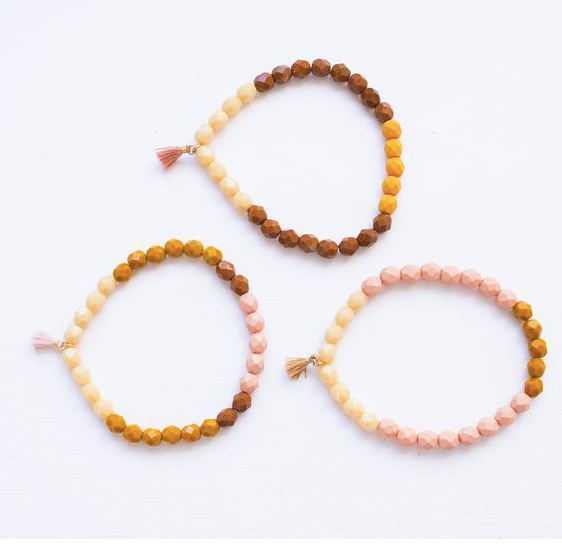 Santa Fe Bead + Tassel Bracelet