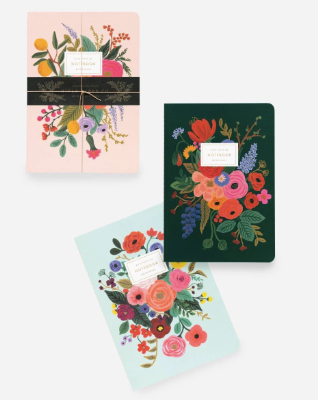 Garden Party Set of 3 Notebooks