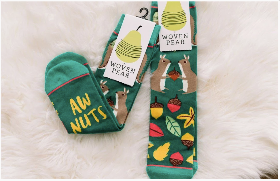 Aw Nuts Crew Socks
