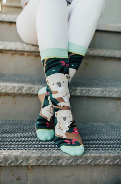 Over Koala-Fied Crew Socks