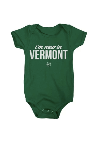 I'm New In Vermont Onesie