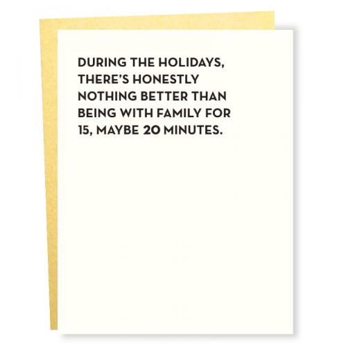 Twenty Minutes Holiday Card