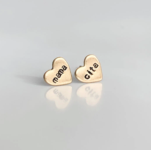 Mamacita Heart Stud