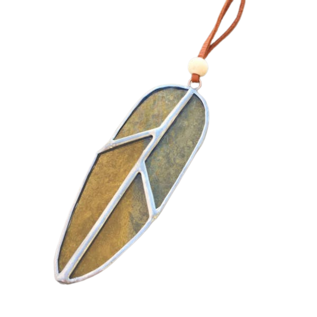 Small Stained Glass Feather