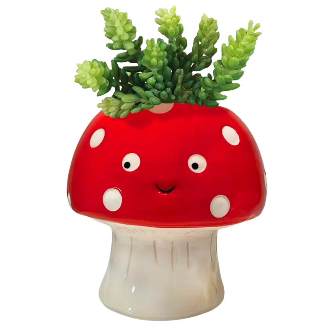 Kawaii Mushroom Planter