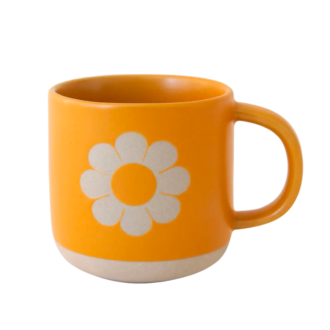Flower Ceramic Retro Mug