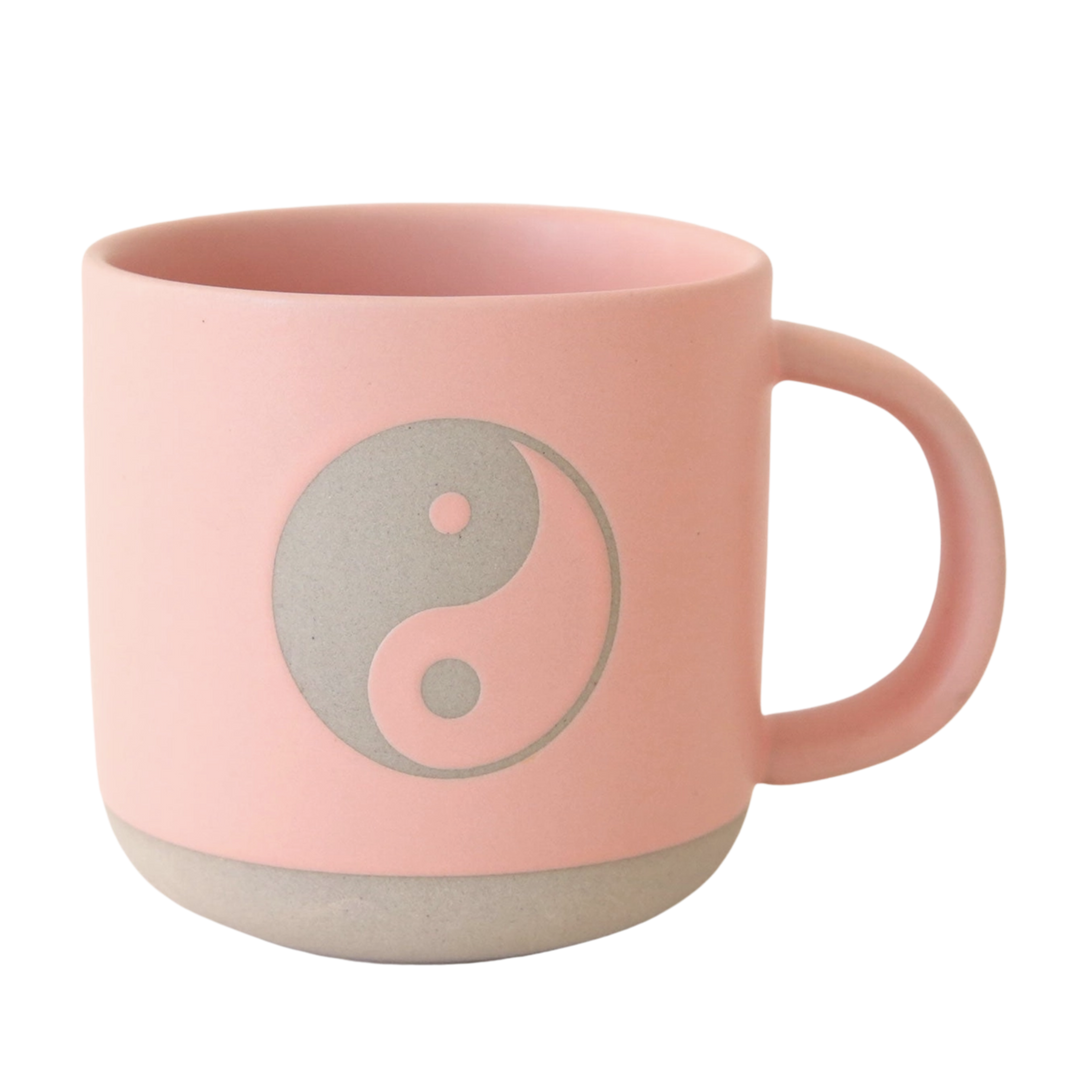 Yin Yang Clay Mug