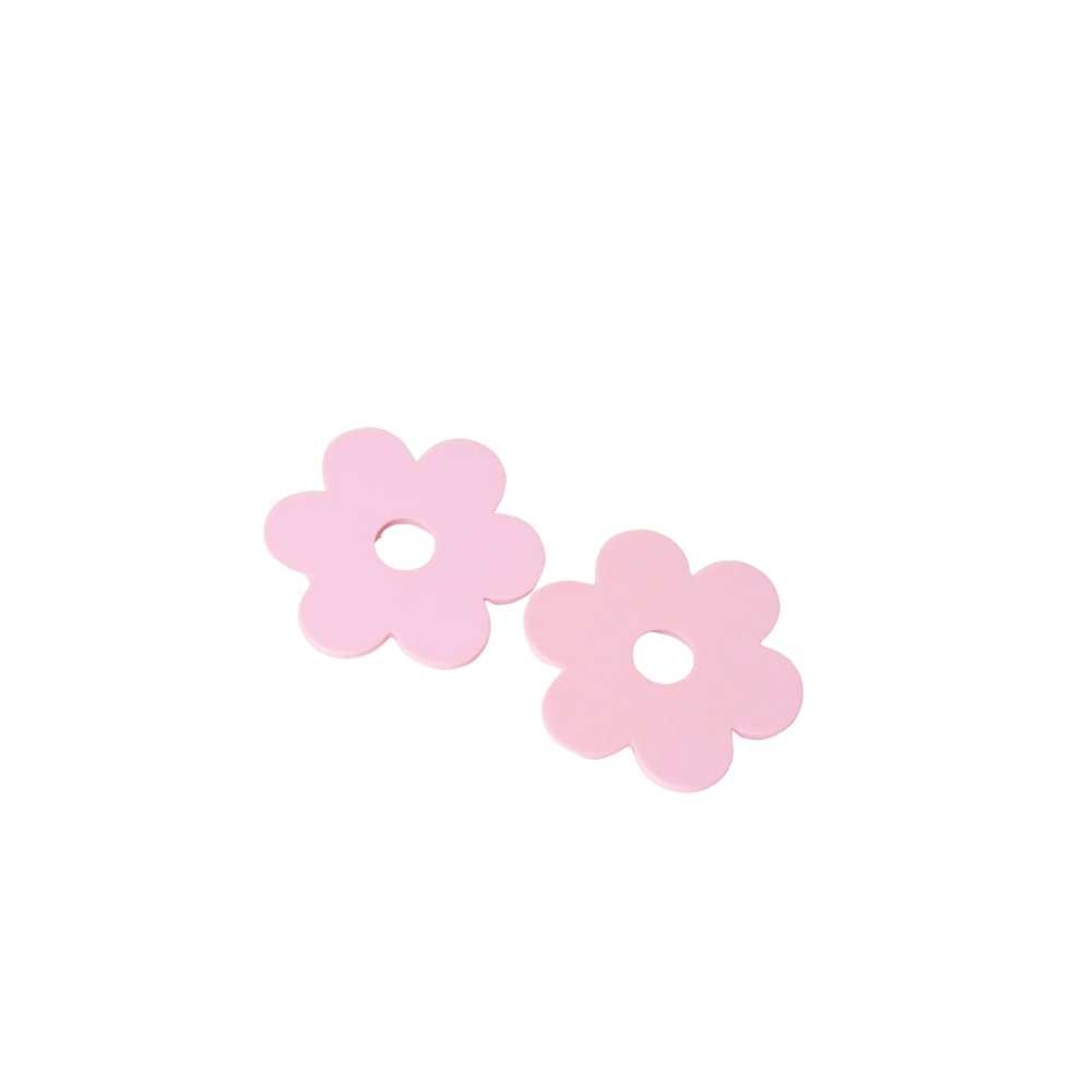 Daisy Acetate Earrings in Lilac