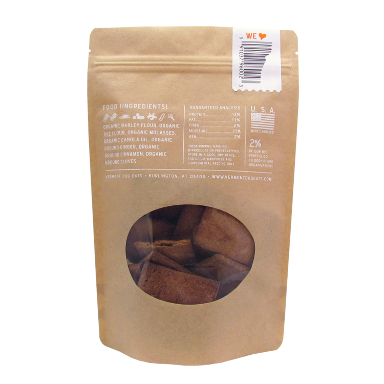Ginger's Snaps - Organic Ginger & Molasses Dog Treats