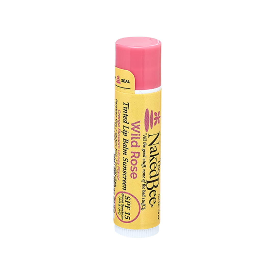 Orange Blossom Honey Tinted Lip Balm in Wild Rose