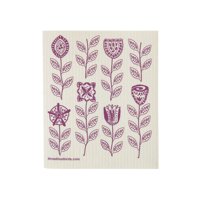 Plum Garden Swedish Dishcloth