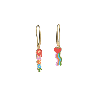 Queer Heart Hanging Earrings