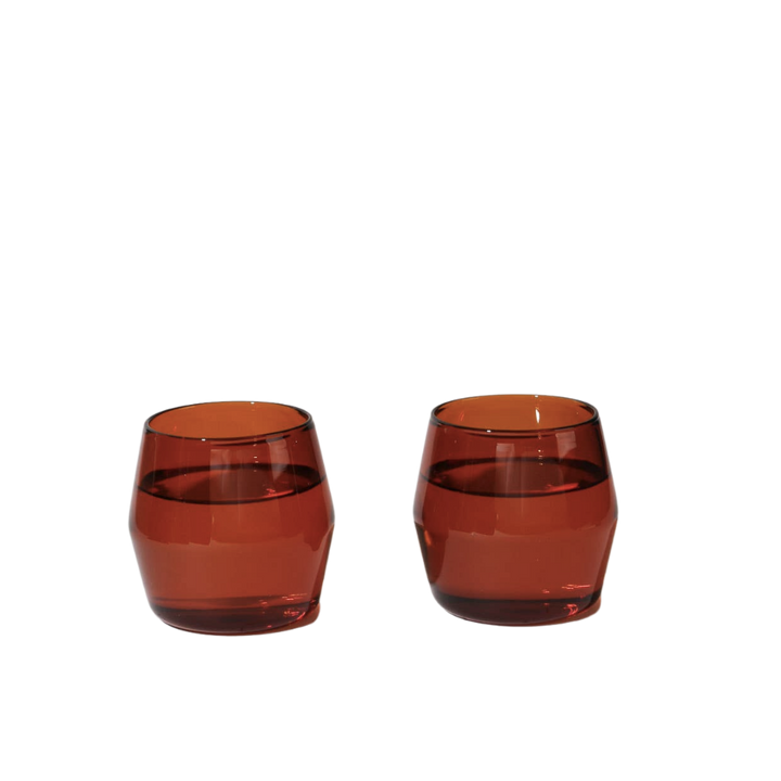 6 oz Century Amber Glass Set