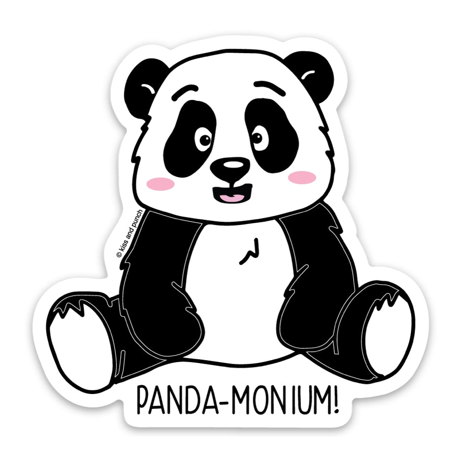 Panda-monium Vinyl Sticker