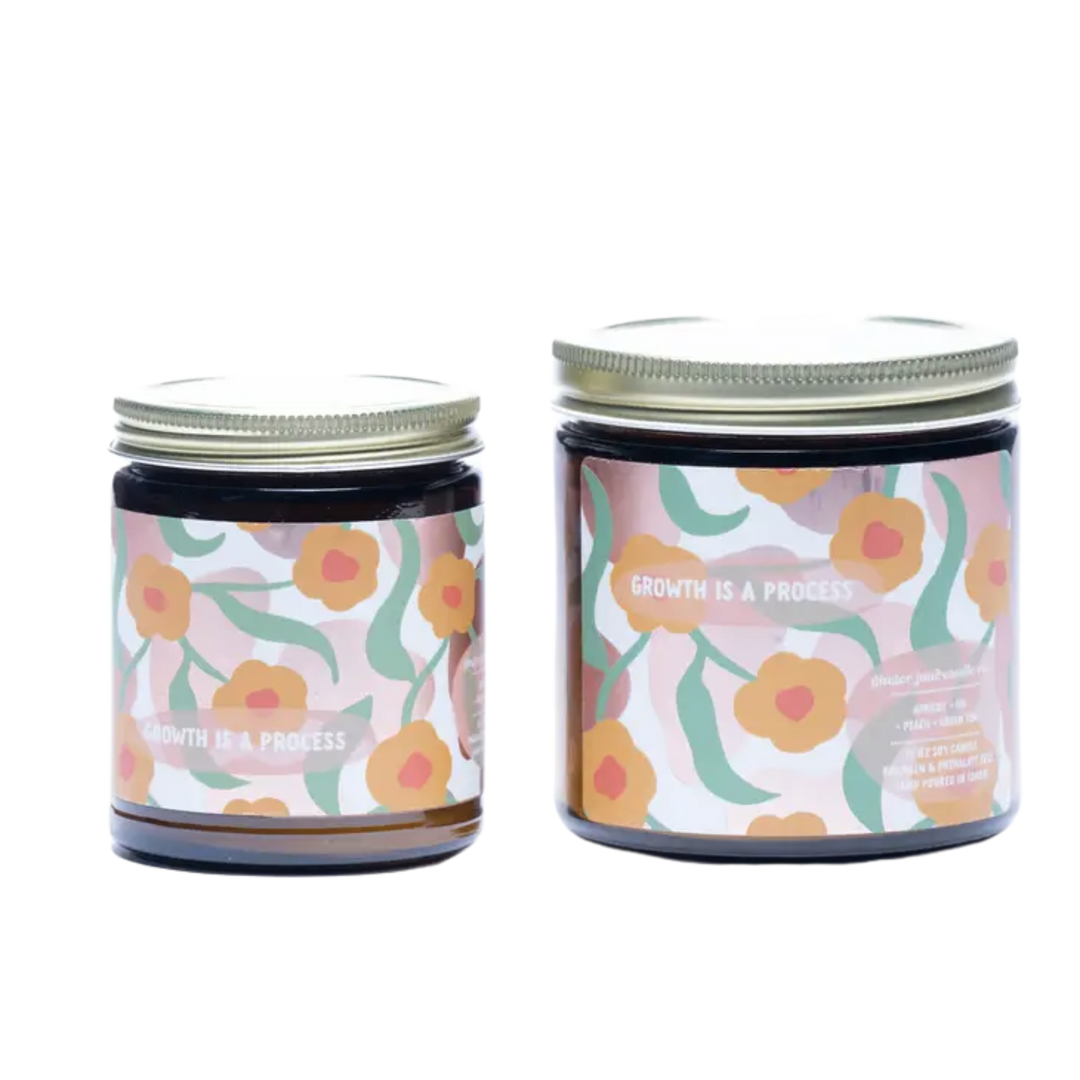 GROWTH IS A PROCESS - Spring Renewal Collection - Non Toxic Soy Candle