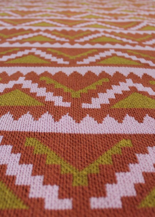 Aztec Gold/Terracotta/Petal Throw